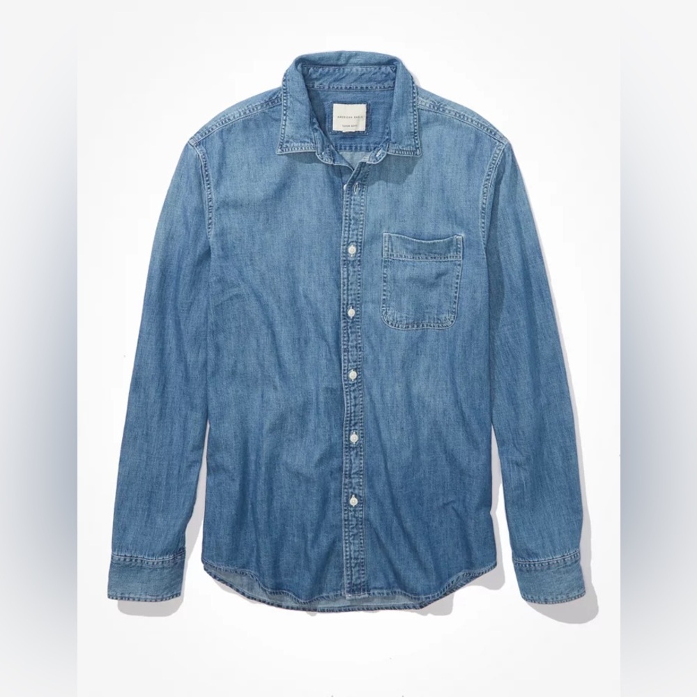 Men’s American eagle super soft denim shirt